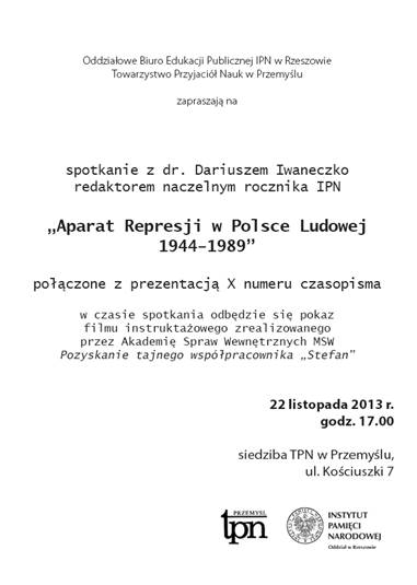 Zaproszenie na 22 XI 2013 r. rewers.jpg